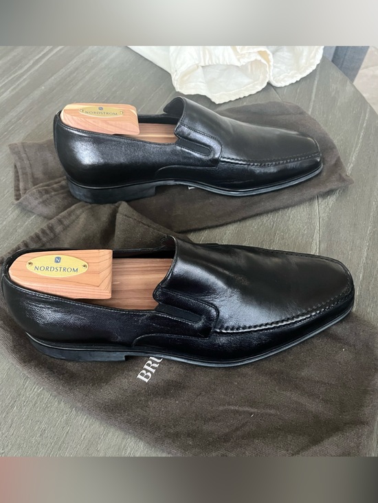 Bruno Magli Raging Men\'s Loafers Dress Shoes Black Leather Slip On US 8.5  $395 main image 9